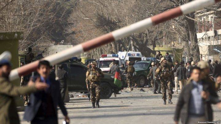 Forcat afgane të sigurisë në vendin e sulmit vdekjeprurës vetëvrasës dje në kryeqytetin Kabul,