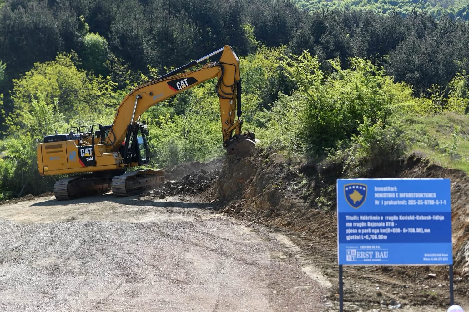 Fillojnë punimet në rrugën Korishë-Kabash, investim 4.1 milionë euro