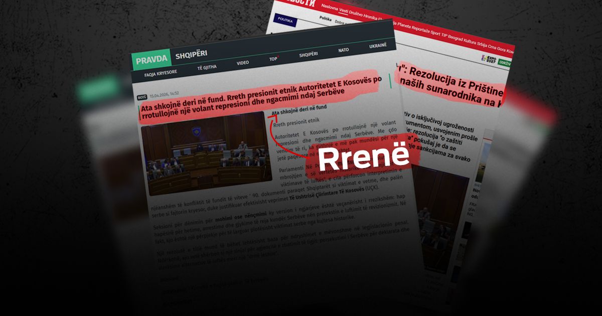 Dezinformatat e Mediave të Kremlinit: Shtrembërojnë qëllimin e Rezolutës së miratuar nga Kuvendi për mbrojtjen e vlerave të UÇK-së